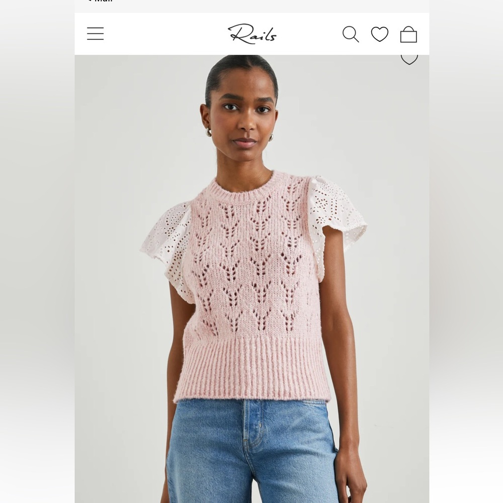 Rails Everly top in mauve size M
